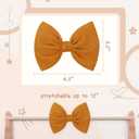 YanJie 24PCS Baby Girls Headbands 4.5 Baby Bow Hair Bows for Newborn Infant Toddler Kids Girl Hair Accessories Super Soft Nylon Hairwarp