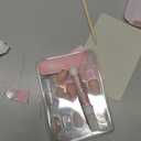 Glamnetic Press On Nails - Goal Digger | Glossy, Semi-Transparent Short Round Fake Nails, Salon Quality | 12 Sizes - 30 Nail Kit with Glue