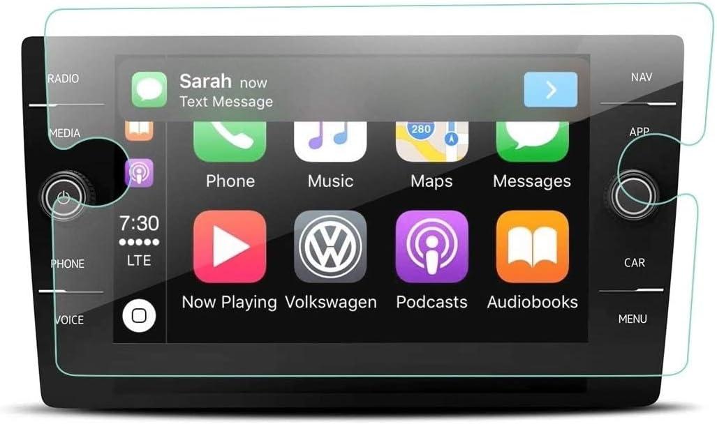 Flyingchan 9H Tempered Glass Screen Protector for Volkswagen Tiguan 2018-2024 | Anti-Scratch, Bubble-Free | Compatible with VW Tiguan Touch Screen & Navigation Display