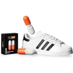 SNEAKARE Shoe Deodorizer Pills, Shoe Odor Eliminator Pills, Infused With Fragrance, Suitable Shoe Odor Remover, Shoe Refresher, Moisture Absorbing Shoe Smell Remover, Compact Size Shoe Deodorant