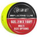 DOT-C2 Reflective Tape Yellow Outdoor 2 in X 160FT Waterproof Self Adhesive Trailer Safety Caution Reflector Conspicuity Tape for Trucks Cars