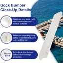 48 Inch Boat Dock Bumpers for Piling & Edge – Heavy Duty Marine Fenders with Stainless Steel Screws, UV Resistant Closed-Cell Foam for Horizontal Deck, Vertical Poles, Post, Pylon
