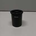 Clear Ice Cube Maker, 2.5" Stainless Steel Crystal Clear Ice Ball Maker, Non-BPA Premium Silicone Ice Cube Molds for Whiskey & Cocktails, Easy-Release Sphere Ice Maker, Bourbon Gifts for Men (1 PACK) (Black)