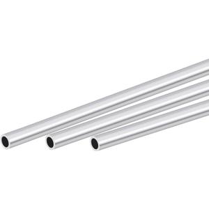 uxcell 6063 Aluminum Round Tube 7mm OD 5mm Inner Dia 300mm Length Pipe Tubing 3 Pcs