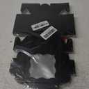 qiqee Black Bakery Box with Window 4x4x2.5 inch 30Packs Macaron Boxes Small Donut Pastry Boxes for Party Mini Cookie Boxes