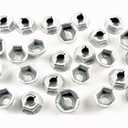 Retro-Motive Emblem & Trim PAL Nuts- Fits 3/16" Studs- 3/8" Hex- Fits GM Chevy (Qty.25)- #1303