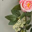 SUQ I OME 1 Pack of Artificial Rose Vine Flowers Garland Plants Fake Flower Vine for Wedding Home Garden Craft Art Decor Valentine's Day Mother's Day Party Decoratio,Pink