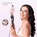 LANDOT Automatic Rotating Curling Iron: Easy-to-Use Ceramic Curling Wand 1 inch for Salon-Worthy Curls & Waves - Quick Heat & Adjustable Temp for All Hair Types