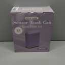 ELPHECO Bathroom Trash Can with Lid Butterfly, Motion Sensor Trash Can Bathroom Decor Automatic Garbage Can Wastebasket Bathroom Accessories, Kitchen, Living Room, Office, Purple Gold