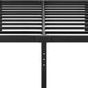 Hunlostten 18in Full Size Bed Frame No Box Spring Needed, Heavy Duty Metal Platform Bed Frame Full with Round Corners, Easy Assembly, Noise Free, Black