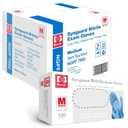 Jointown Basic Medical Blue Nitrile Exam Gloves - Latex-Free & Powder-Free for Medical, Cleaning, Cooking, Food Safe- NGPF7002 (Case of 1,000), Medium