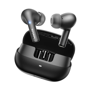 TOZO E2 Wireless Earbuds 10mm Drivers with Powerful Bass, App Customize 32 EQs, with 2 Mics AI Call Noise Cancellation, 30H Playtime, Bluetooth 5.3 Ear Buds, Comfort Fit in-Ear Headphones Black