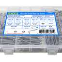 iexcell 1500 Pcs M3 x 4/6/8/10/12/16/20/25/30/35/40/45/50 Stainless Steel 304 Hex Socket Head Cap Screws Blots Nuts Washers Assortment Kit