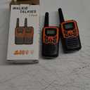 Walkie Talkies, MOICO Long Range Walkie Talkies for Adults with 22 FRS Channels, Family Walkie Talkie with LED Flashlight VOX LCD Display for Hiking Camping Trip (Orange 2 Pack)