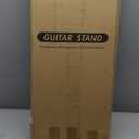 Musbeat Guitar Stand, Acoustic Guitar Stand Floor, Black Walnut Wood Guitar Stand, Single Guitar Holder Stand for Electric Guitar, Banjo, Mandolin, Hanging Guitar Stands for Home Decor Studio Display