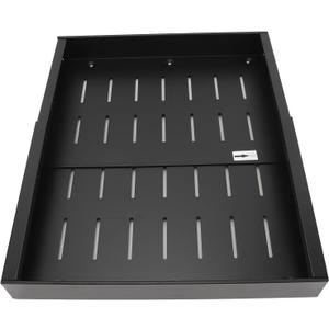 SIXRUN Adhesive Expandable Pull Out Cabinet Organizer 2Pack Carbon Steel Slide Out Drawer for Kitchen Adjustable Width with No Tools Needed (black)