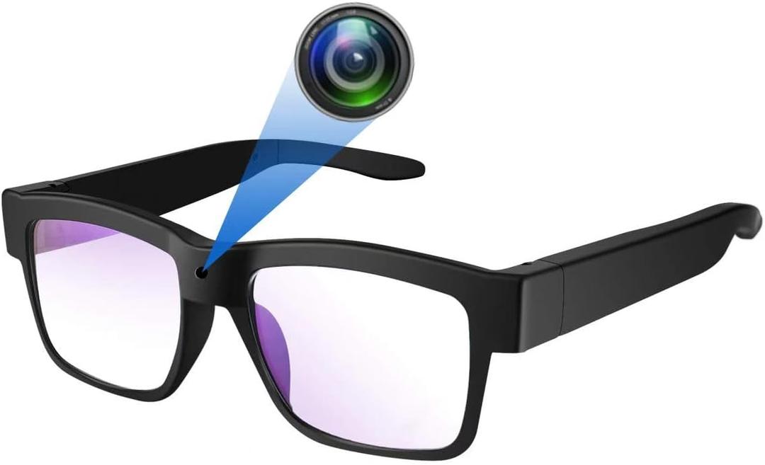 1080p HD Camera Smart Video Recording Glasses-Outdoor Sport Glasses with Camera Wearable Eyeglass (Include 32G Memory Card)