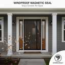 Magnetic Screen Door Left Right Side Opening Polyethylene Terephthalate Mesh Greater Than Fiberglass and Polyester Easy Install
