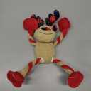 Pubialo Christmas Squeaky Dog Toys Tug of War Dog Plush Toy for Large Breed Interactive Dog Chew Toys for Puppies Small and Large Dogs Training and Reduce Boredom