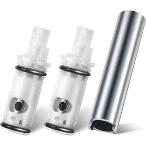 Enhon 3 Pcs Faucet Cartridge Replacement Kit Compatible with Moen 1224 1224B Cartridge Retainer Removal Tool for Double Handle Tub Shower, Faucet Bathtub Valve Repair