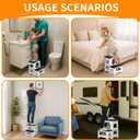 2 Step Stool Foldable, Non-Slip Steps, Folding Step Stool for Adults & Kids, Plastic Stool Pool Ladder, Collapsible Stools 2 Step Ladder for Kitchen Toilet Bedroom Office RV, Holds 330 lbs