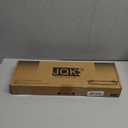 JQK Bathroom Glass Shelf, Shelf with 15 Inch Towel Bar Tempered Glass Shower Storage 16 by 5 inches, 304 Stainless Steel Champagne Bronze Wall Mount, TGS100L16-CB