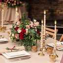 12 Pcs Thanksgiving Candles 10 Inch Tall Pumpkin Candles Set for Thanksgiving Dinner Party Table Decorations