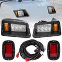 LED Headlights and Tail Lights Kit Compatible Yamaha G14, G16, G19, G22 Golf Cart Models