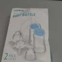 TidyFriend Anti-Colic Baby Bottle for Breastfeeding Babies 8oz, 2 Pack Baby Bottle with Straw for Convenient Feeding (Green)