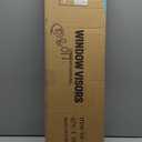 2pcs Sun Rain Guard Window Visors Tape in Channel Slim Style Acrylic Smoke for Ford for Ranger 1993-2008 FRGR93RC Fz-Wdic