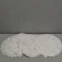 Mimorou 18 Pieces 8 Inch Lace Doilies for Tables Crochet Doilies Vintage Cotton Lace Coasters Handmade Round Placemats Rustic Table Decor for Kitchen Dining Room Wedding Cup Vase Decoration (White)