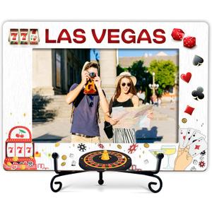 Las Vegas Gifts Picture Frame, Las Vegas Tourist Attractions Photo Frame, Wedding Anniversary Vacation Gifts For Friend Family Couple, Picture Frame Tabletop Decor - Fits 4x6 Inches Photo11
