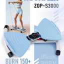 Waist Twister Machine with Smart Digital Counter and Resistance Bands 300 Lbs Capacity, Noiseless Ab Twister Board for Home Exercise, Fitness Equipment Ideal for Women to Burn Belly Fat and Tone Body