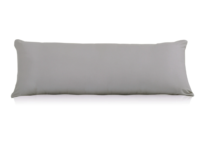 Evolive Microfiber Body Pillow Cover Replacement 21"x 54" with Zipper Closure, Gray