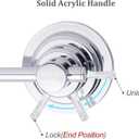 Sneatup Suction Cup Extendable 17-29" Stainless Steel Towel Bar (Chrome Plating)