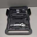 HOTO 40-Piece Tool Kit, Household Essentials Tool Set w/Smart Electric Screwdriver (LED, 3 Torque) + 14 Tools & 26 Accessories | Pro-Grade Compact Organizer for Home, Dorm Repairs, DIY