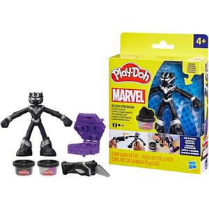Play-Doh Marvel Black Panther Cutting Claws with Bendy Action Figure, Imagination Toys for 4 Year Old Boys and Girls and Up