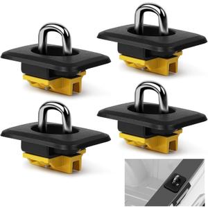 Tie Down Anchors Compatible with 1998-2014 Ford F150 1998-2016 Ford Super Duty 1988-2013 Chevrolet Silverado and GMC Sierra 1995-2008 Dodge RAM Retractable Truck Bed Tie Down 4 Pack