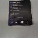 Diamond Style - Electric Toothbrush, 10 Brush Heads & Travel Case, 42,000 VPM Electric Motor & Wireless Charging, 15 Modes with Smart Timer, Ultra Whitening Toothbrush for Adults and Kids