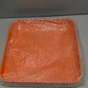 Square Orange Decorative Serving Tray with Handles, Versatile Ottoman Tray for Coffee Table, Entertaining, Outdoor Patio, Living Room, 13*13*1.6