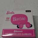 eKids Barbie Wireless Earbuds with Microphone, Bluetooth Earbuds with Charging Case for Ear Buds, Designed for School, Home, or Travel