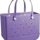 Oversized Waterproof Beach Tote,Portable Rubber Beach Bags,Washable Tip Proof Tote Bag for The Beach Boat Pool Sports