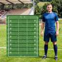 Capoda 3.9 ft Large Football Field Party Signs Decoration Sports Cardboard Cutout Stand up Backdrop for Football Birthday Decor Balls Photo Viewing Events Game Day Celebrations Supplies, 3.94 ft