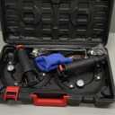 MARSBASE 8" Heavy Duty Suction Cups with Pressure Gauge, Glass Suction Cups to Lift Large Glass, 2 Pack 880 lbs Load Capacity, Suction Cups with Carrying Case for Window,Tiles, Windshield