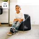 Big Joe Milano Kid's Smartmax Black Beanbag Chair
