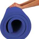 Hatha Yoga 4/5 inch TPE Yoga Mat Fitness & Exercise Mats Large Size 72"L x 32"W Non-Slip Anti-Tear For Women Men, Blue