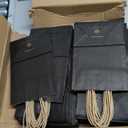 BagDream Gift Bags 100Pcs 5.25x3x8 Small Kraft Paper Gift Bags with Handles Bulk, Black Paper Sacks for Small Business, Retail, Merchandise, Grocery, Wedding Birthday Party favor