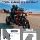 Smoke 7 Motorcycle Windshield Windscreen Compatible for 2014-2023 Harley Davidson Touring Street Glide/Electra Glide/Ultra Limited/Tri Glide FLHT FLHX FLHXS FLHTK