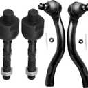 SCITOO 4pcs Front Suspension Kit Inner Tie Rod End Outer Tie Rod End Fit 2003-2007 For Honda For Accord 2.4L 2004-2008 For Acura TSX