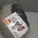 JOLLYVOGUE Calming Dog Bed Medium Size Dog, Anti-Anxiety Donut Medium Pet Bed, 27 inches Fluffy Faux Fur Round Cat Bed (Cream Brown)